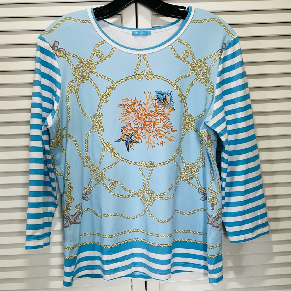 🪸HP🪸J. McLaughlin Coral 3/4 Sleeve Top